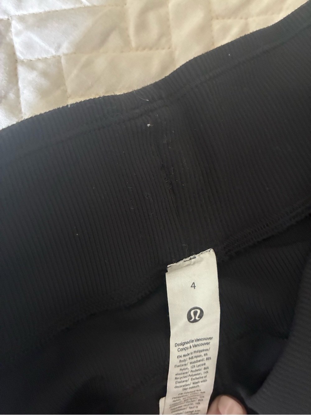 Black Drawstring Lululemon Jogger Pants - Picture 2 of 2